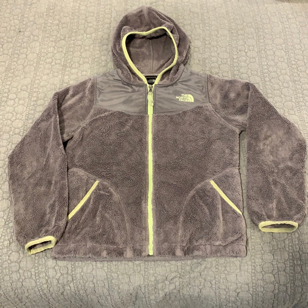 North Face Gray fleece jacket-  kids size 10/12z
